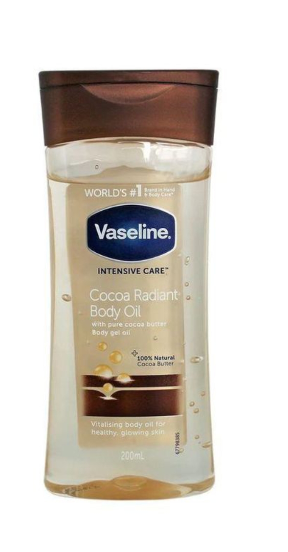 Vaseline cocoa radiant body gel oil